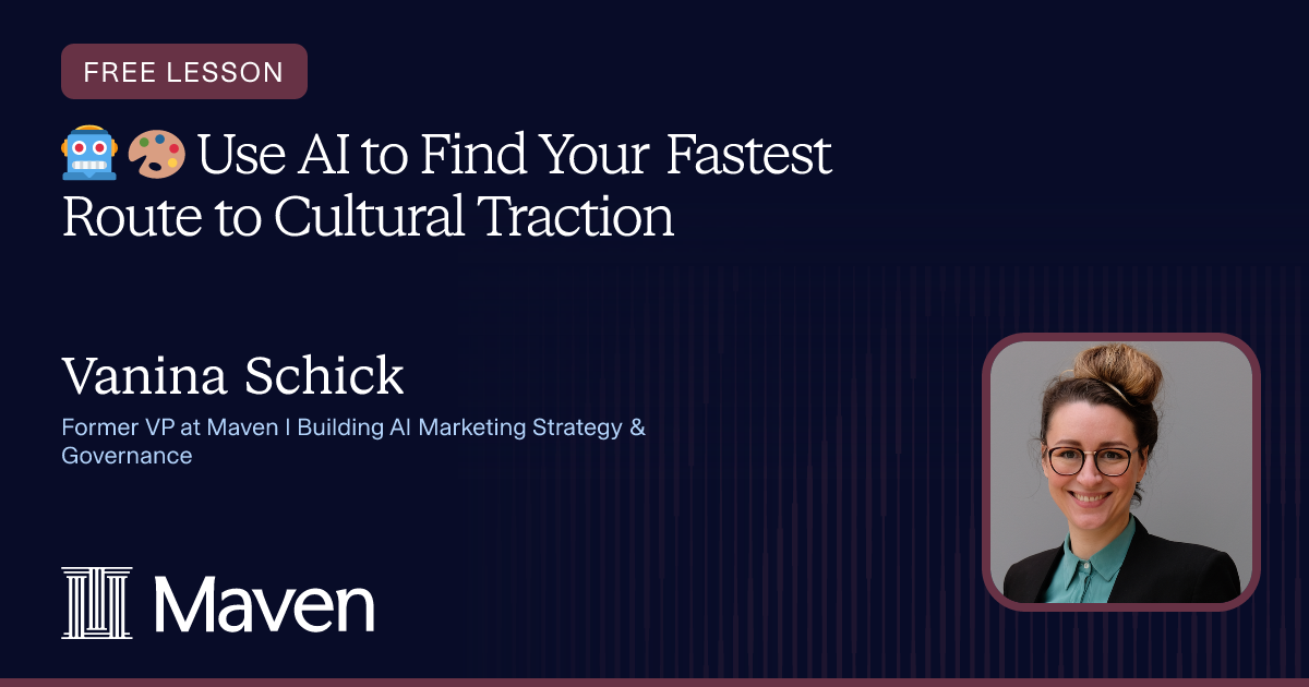 🤖 🎨
Use AI to Find Your Fastest Route to Cultural Traction cover image