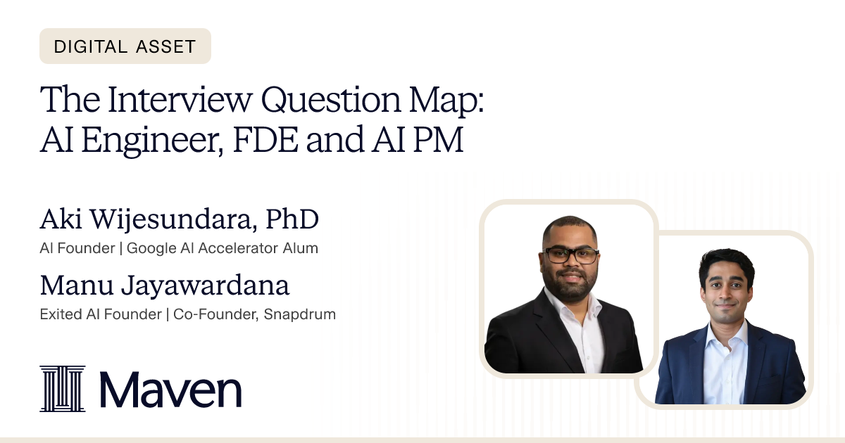 The Interview Question Map: AI Engineer, FDE and AI PM cover image